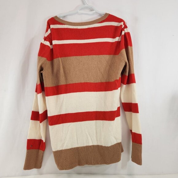 Tommy Hilfiger Womens Wide Stripe Relaxed Fit Cardigan Sweater XL - Picture 6 of 11